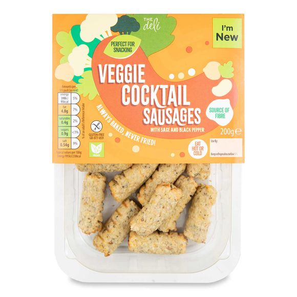 Veggie Cocktail Sausages 200g The Deli